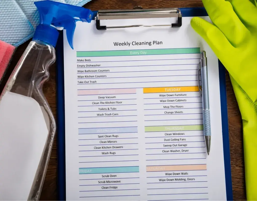 bi-weekly-cleaning-services-schedule-checklist